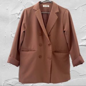 Free size (S-M) blazer in Coral peach color